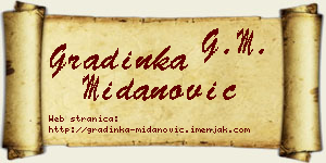 Gradinka Midanović vizit kartica